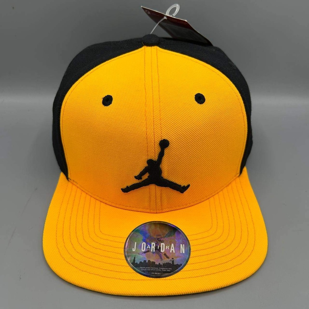 Air Jordan Hat Men LA Lakers Luka Doncic Yellow Black Jumpman Snap Back Cap New